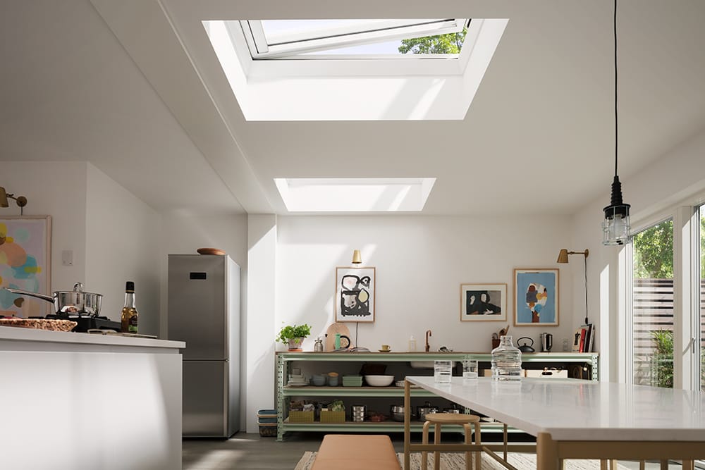 Bring the outside in with Velux roof windows.