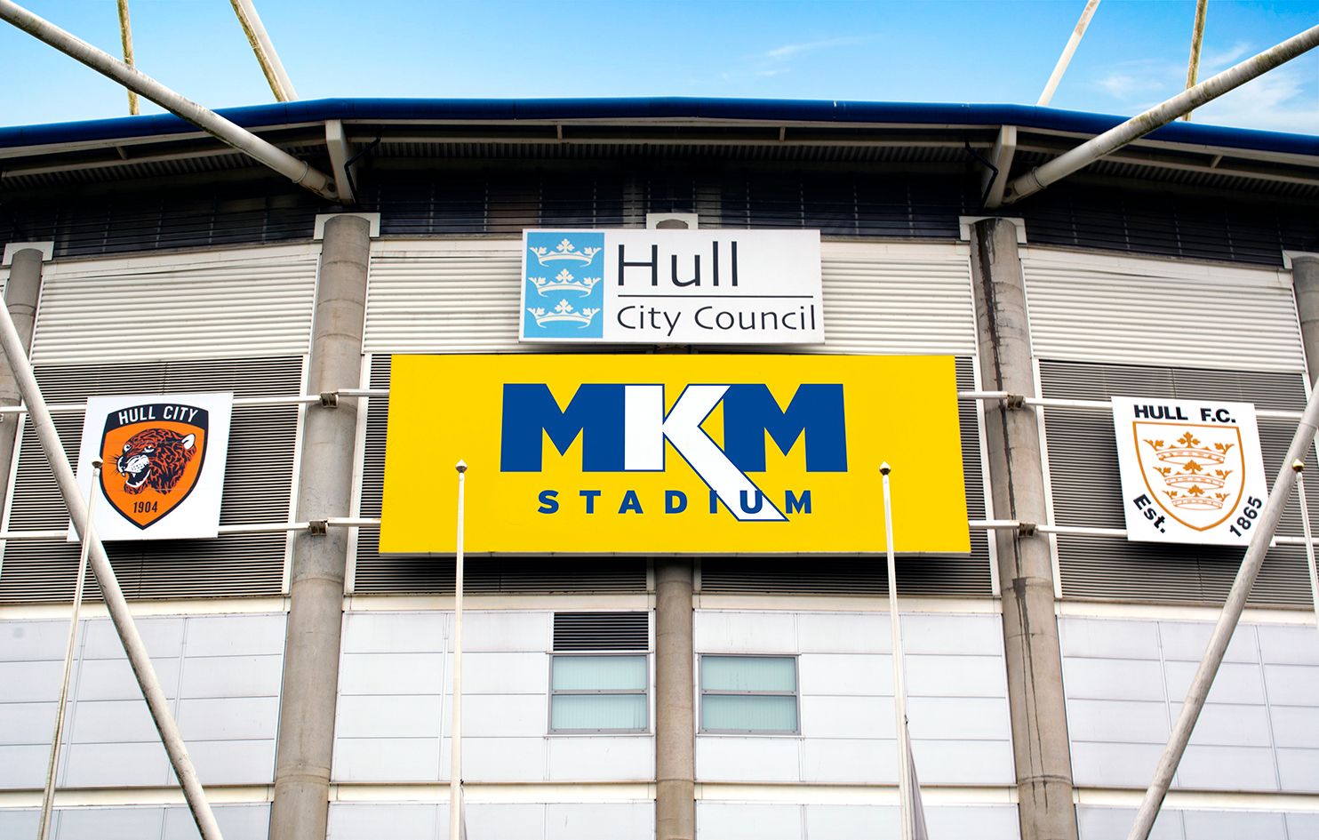 The MKM Stadium - the home of Hull City and Hull FC