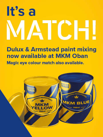 MKM Oban Dulux and Armstead Paint Mixing Service