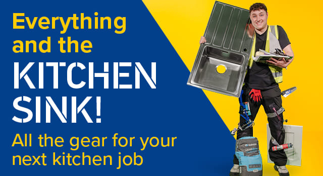 A promotional banner for MKM trade kitchens