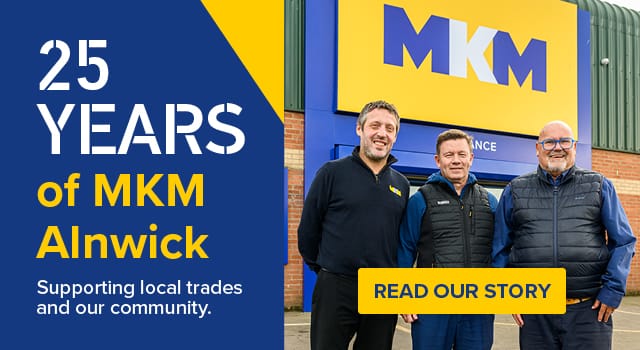 Promotional banner for Alnwick 25 year anniversary