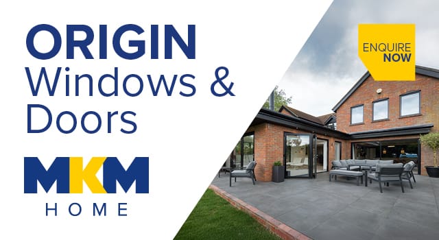 Banner for Origin Windows & Doors at MKM Leamington Spa