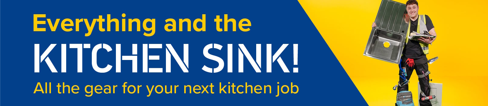 A promotional banner for MKM trade kitchens