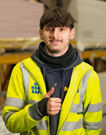 Warehouse headshot image