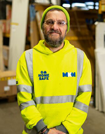 Warehouse headshot image
