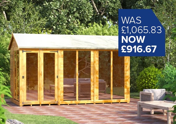 12x6 Power Apex Shiplap Dip Treated Summerhouse